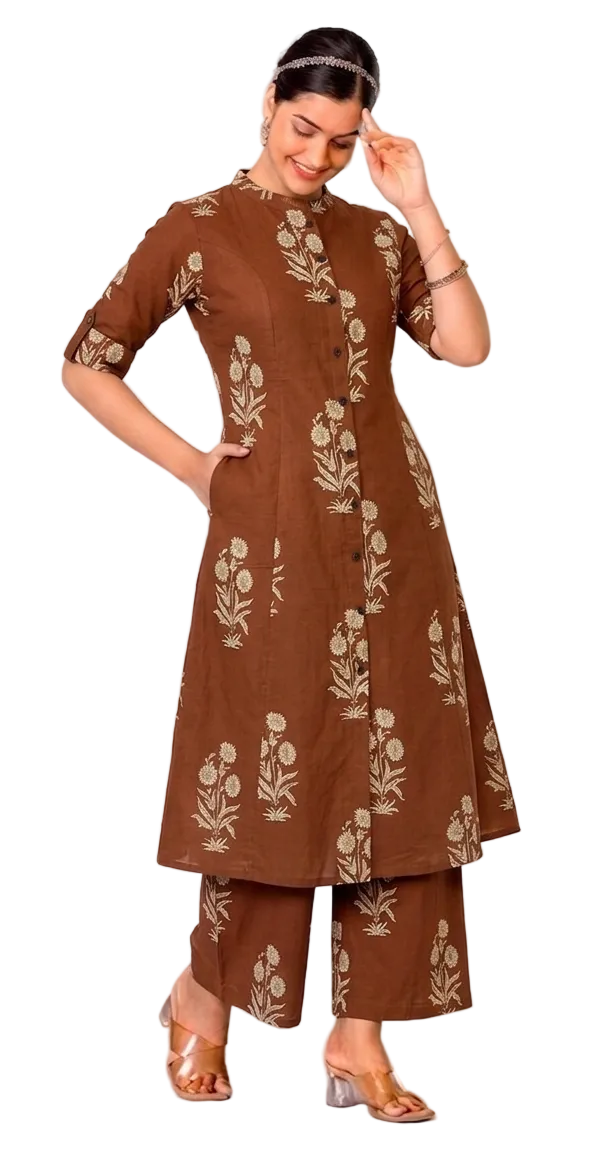 Cotton coord Set / Kurti Pant set for women ZVUN