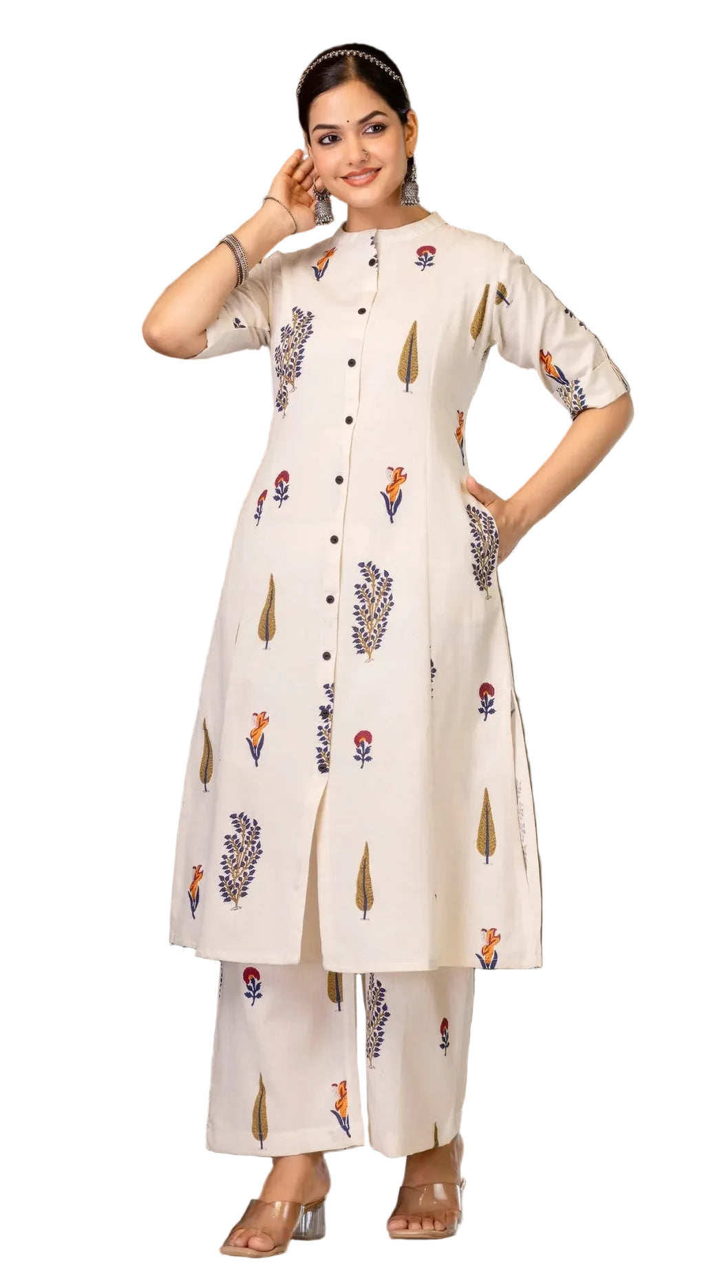 cotton kurti pant set for women ZVUN