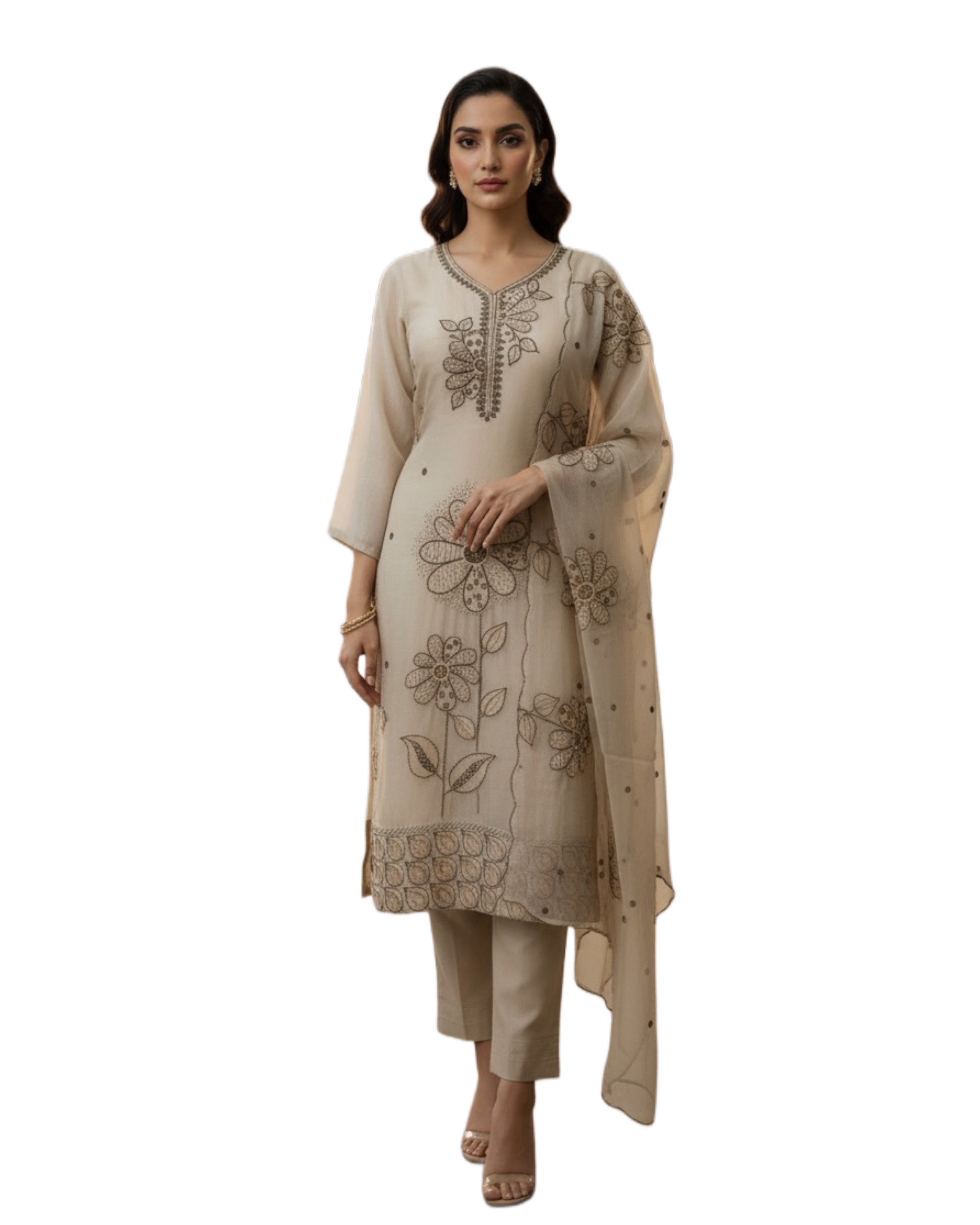 ZVUN Copper Pure Glass silk Full Suit
