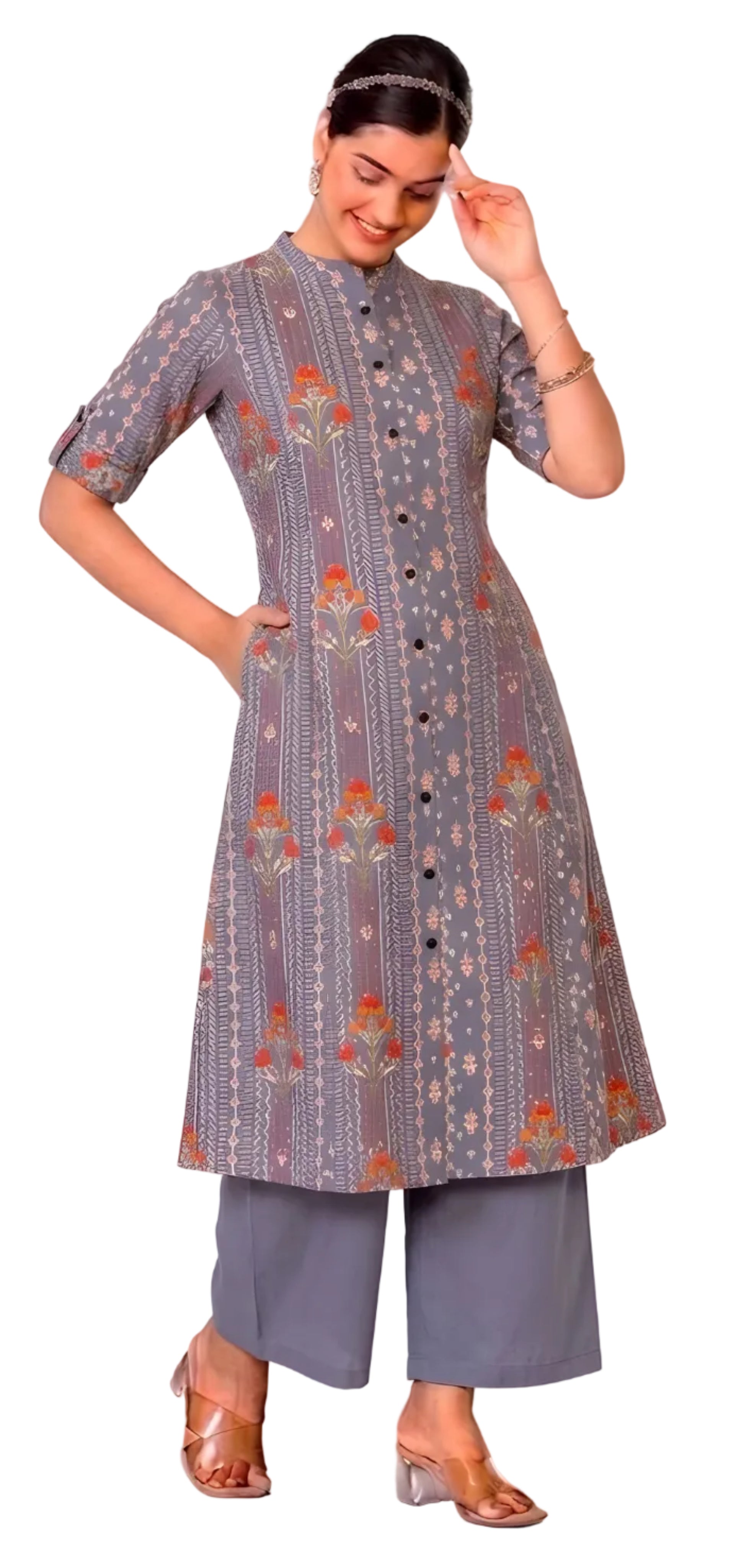Cotton coord Set / Kurti Pant set for women ZVUN