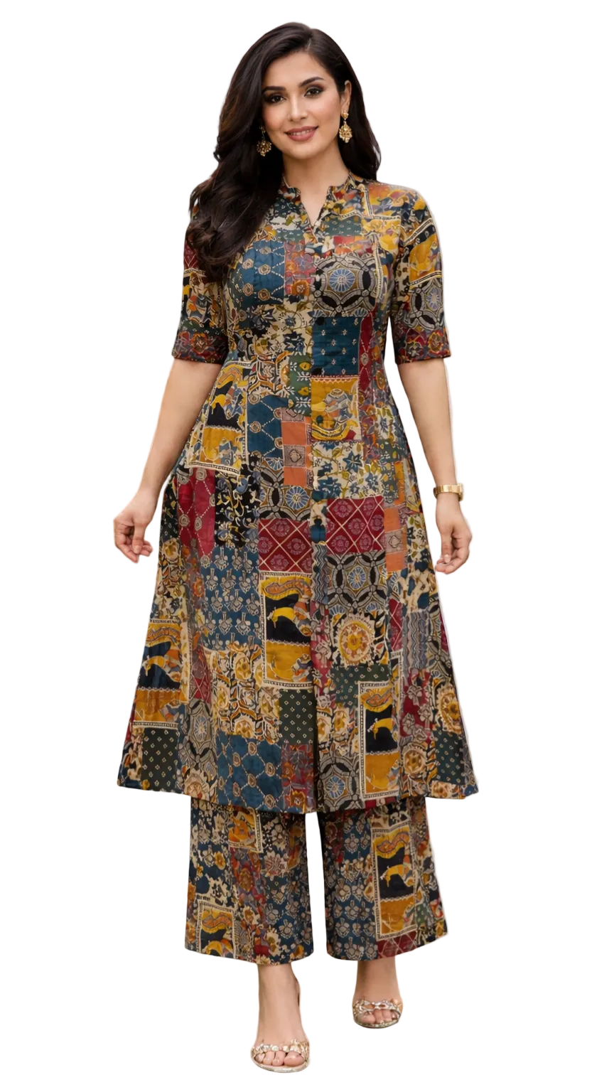 cotton kurti pant set for women ZVUN