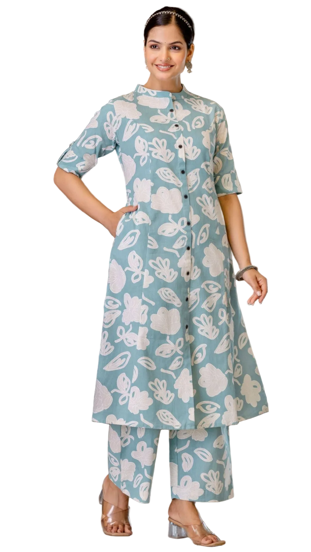 cotton kurti pant set for women ZVUN